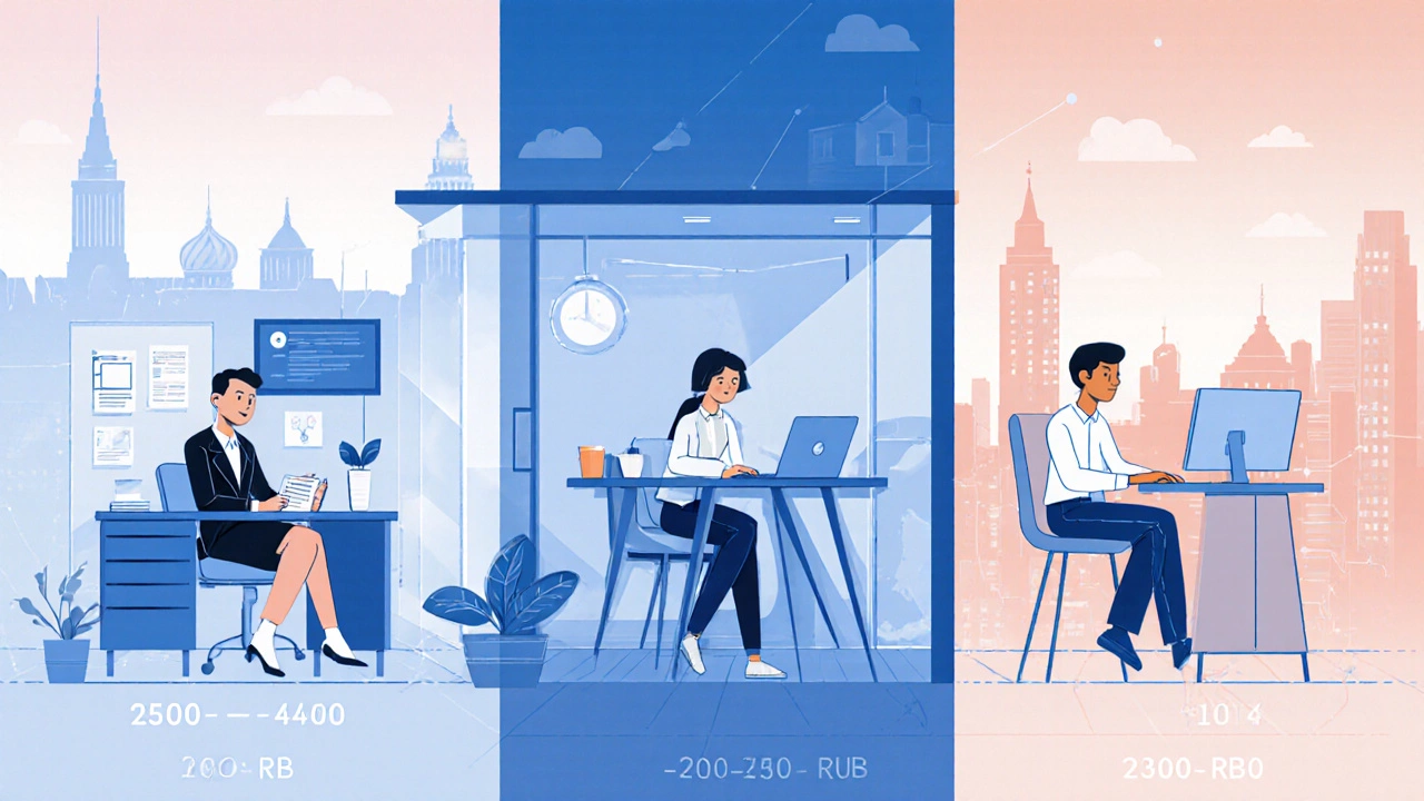 Три сценария консультаций: частный кабинет, клиника и онлайн-сессия в одном изображении.