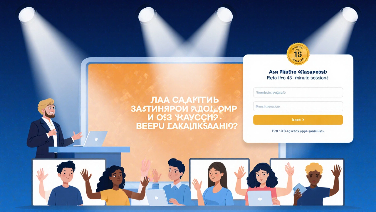 Вебинар о стресс‑менеджменте: психолог говорит, а зрители получают шанс на бесплатный сеанс.